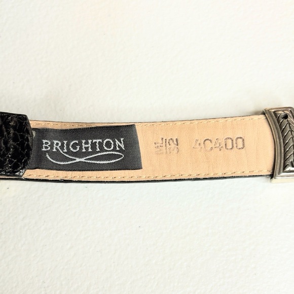Brighton Womens Belt, Size 32/ML, Black with Brown Changeable Back main image 6